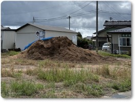もみ殻堆肥残り